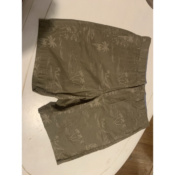 Five Four Mens Cargo Shorts Sz 31 Palm Tree‎ Pattern Brown - Picture 1 of 10